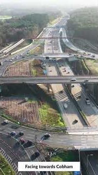 M25 Junction 10 Wisley Interchange | Drone Flyover of Completed Upgrade (A3/M25 Redevelopment)