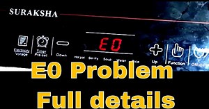 How to repair E0 Error in induction cooker? | E0 Error in induction cooker.