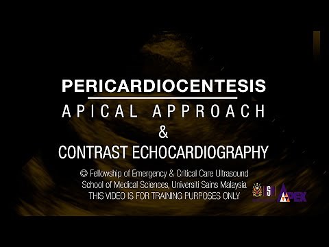 Apical Pericardiocentesis & Contrast Echocardiography