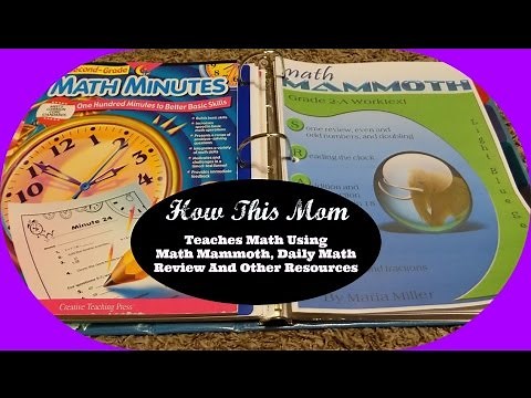 How This Mom Teaches Math Using Math Mammoth, Daily Math Review and Several Other Resources