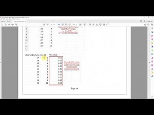 Normal Probability Plot - Using Excel