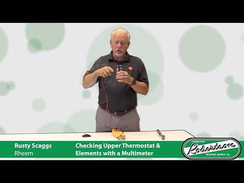 Checking Upper Thermostat & Elements on a Water Heater Using a Multimeter