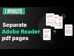 How to separate pdf pages in adobe reader 2026 (Quick & Easy)