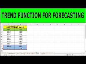 How to Use TREND Function in Excel for Forecasting | Step-by-Step Tutorial