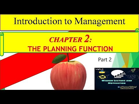 The Planning Function Part 2: #Introduction_to_Management