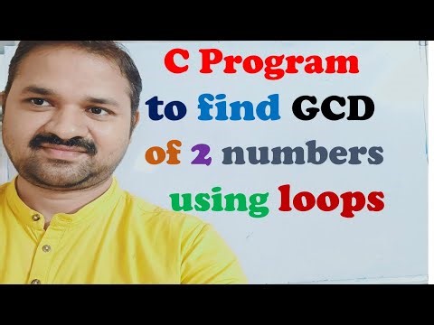 C Program to find GCD of two numbers using loops || GCD of two numbers in c || HCF of two numbers