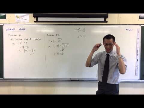 What is Absolute Value? (2 of 3: Two Algebraic Definitions)