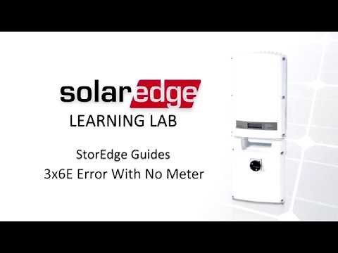 Troubleshooting: 3x6E Error Code without a meter on SolaEdge Inverters