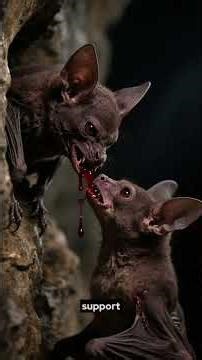The Vampire Bat's Shocking Social Contract (They Share Blood!) 🤯 #Nature #Science
