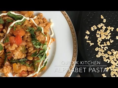 Alphabet pasta | Quick and Easy Pasta Recipe | Veg Pasta Recipe for kids | small Pasta recipe