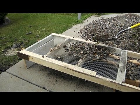 Cleaning out Landscape Rocks