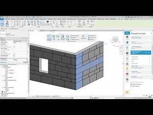 How to split a facade wall into panels, insert connections, and create drawings in Revit