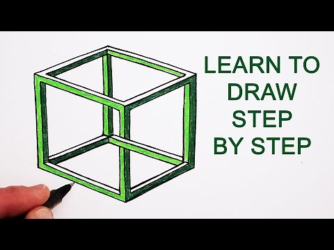 How to Draw The Impossible Cube: Step By Step