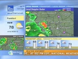Weatherscan - 1:55pm 6/11/2010