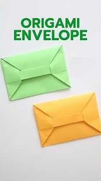 Easy Origami Envelope Fold in 1 Minute
