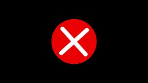 Download Cross animation on alpha layer. Wrong Symbol in Motion graphic animation Free Video for free