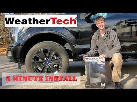 WeatherTech No Dill MudFlaps! 5 Minute install!