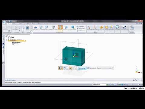 Solid Edge ST4: Part - Bohrungen erzeugen
