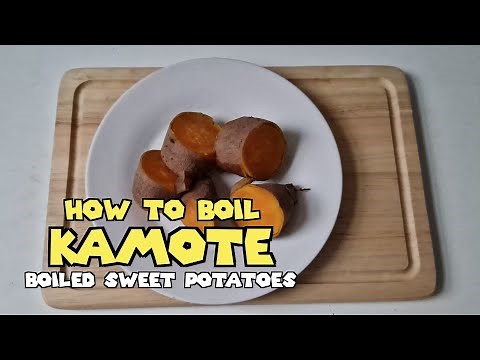 HOW TO BOIL KAMOTE | Cooking Sweet Potatoes The Filipino Way