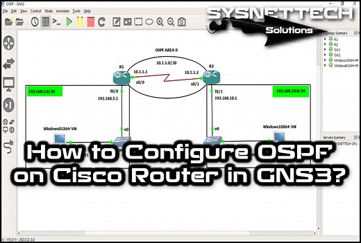 How to Configure OSPF on Cisco Router | GNS3 Guide!