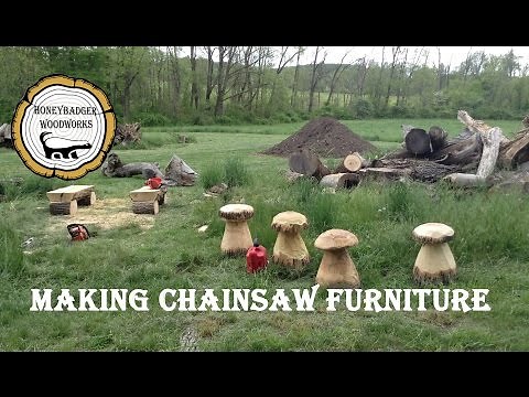 Woodworking : Making Chainsaw Log Furniture