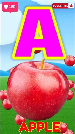 Learn The ABC Phonic Song with APPLE as Your First Lesson-ABC Songs, ABCD, Nursery Rhymes, Baby Song