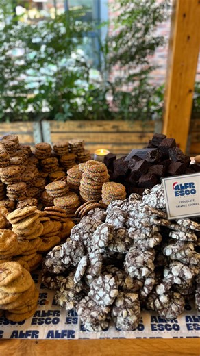 Alfresco on Instagram: "A pick n mix cookie buffet with one rule: your box must close! 🎄🍪🥛"