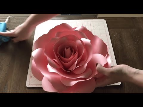 DIY Ann's Medium Paper Rose (FREE TEMPLATE)