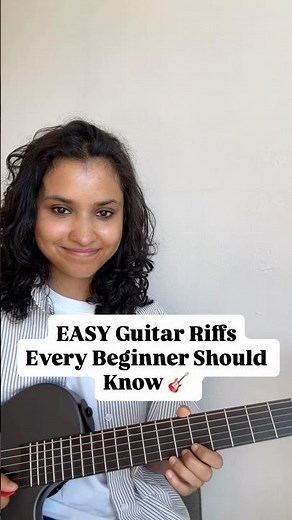 EASY Guitar Riffs Every Beginner Should Know (EASY TUTORIAL) 🎸 #shorts