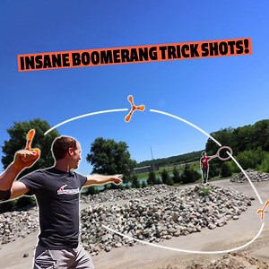 5.4K views · 102 reactions | An Insane Boomerang trick shot | Sam Tabor | Facebook
