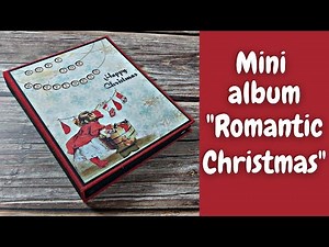 Christmas mini album easy tutorial|Marina Manioti