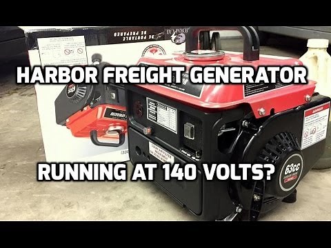How to check and adjust the voltage on a Harbor Freight Storm Cat generator | 140v from The factory?