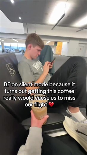 Oh honey…honey. #coffee #missedflight #airplane #fyp @emmaej | missed flight coffee