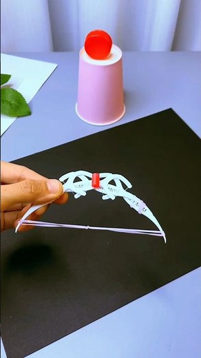 Mini Crossbow DIY | How to Make a Powerful Rubber Band Crossbow at Home #MiniCrossbow #DIYCrossbow