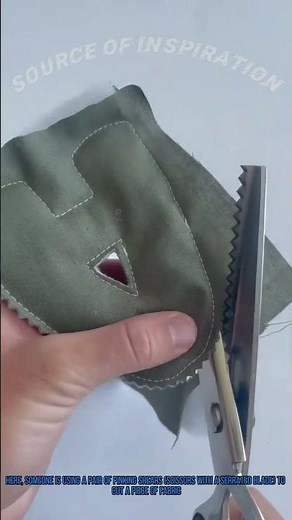 DIY Fabric Cutting: Using Pinking Shears for Serrated Edges