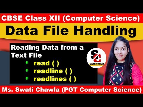 READ TEXT FILE | read(),readline(),readlines() functions | CBSE CLASS - XII | COMPUTER SCIENCE