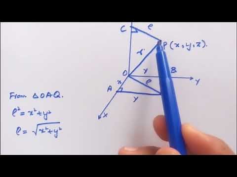 Conversion Of Cartesian Coordinates Into Spherical Coordinates |Coordinate Geometry|