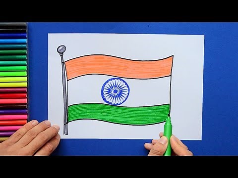 How to draw the National Flag of India - Har Ghar Tiranga | Azadi Ka Amrit Mahotsav