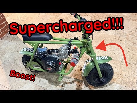 I Supercharged the Cheapest Mini Bike!! - Installing a Supercharger on the Hover Hearts Mini Bike P1