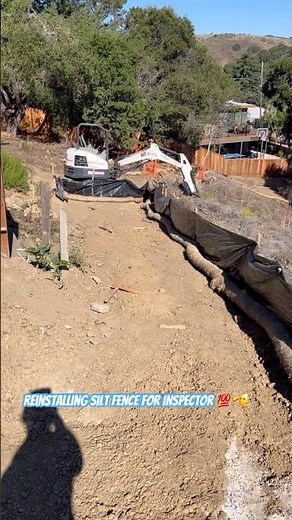 How To Install Silt Fence | Reinstalling Silt Fence For Inspectors | #erosioncontrol #concretework