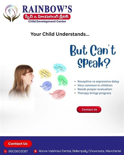 Child Understands But Not Speaking? | Receptive vs Expressive Delay | Mancherial