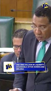 USD $662 Million In Liquidity Accessible After Hurricane Melissa #jis #jamaica #hurricanemelissa