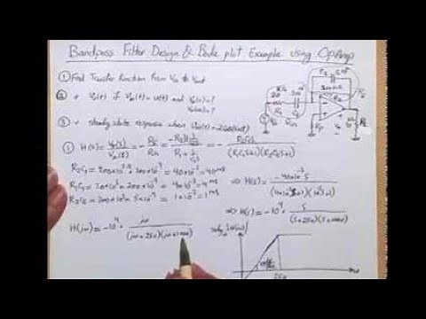 Filter Design using Op Amp and Bode plot Example