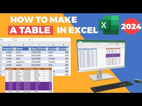 Mastering Excel Tables: Step-by-Step Tutorial for Creating Professional Tables (2024)