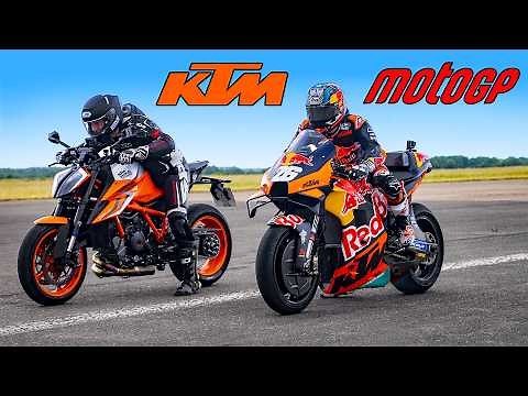 MotoGP Bike v KTM Road Bike: DRAG RACE