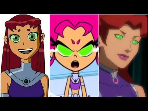 Evolution of "Starfire" in Cartoons, Movies and Shows (DC Comics) (Teen Titans)