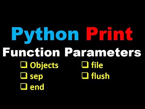 Python 3 Basics # 1.0.1 | Python Print Function Parameters