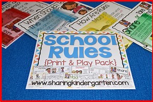 Kindergarten School Rules and Classroom Rules - Sharing Kindergarten