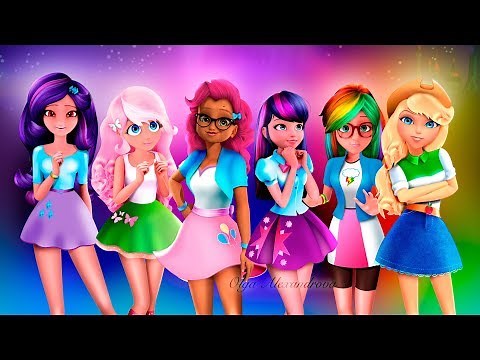 MIRACULOUS Ladybug and MLP Equestria girls Speed Drawing TRANSFORMATION