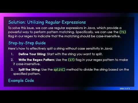 How to Split a String Without Case-Sensitivity in Java